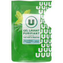 U Gel lavant purifiant thé menthe, recharge 250ml