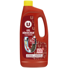 U Gel déboucheur à la soude  flacon de 1l