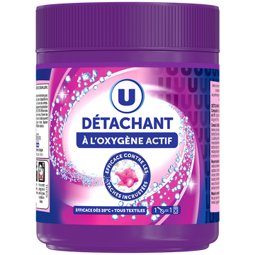 U Détachant à l'oxygène actif en poudre  pot de 500g