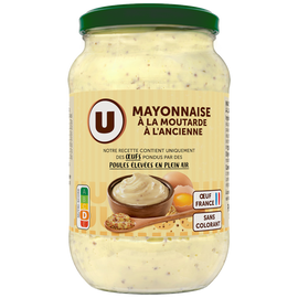 U Mayonnaise à la moutarde à l'ancienne , 235g
