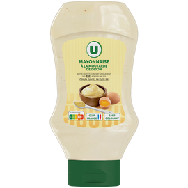 U Mayonnaise à la moutarde de Dijon  flacon souple queez de 430g