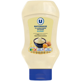 U Mayonnaise allégée en matières grasses à la moutarde de Dijon  pot de455g