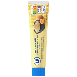U Mayonnaise allégée en matières grasses à la moutarde de Dijon  bocalde180g