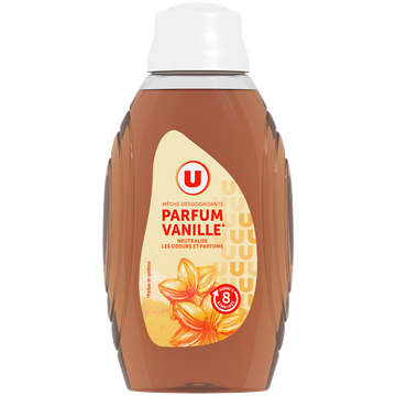 U Mèche désodorisante 2 en 1 parfum vanille flacon de 375ml