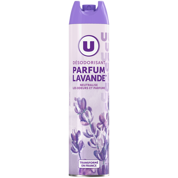 U Désodorisant intérieur parfum lavande Aérosol 300ml