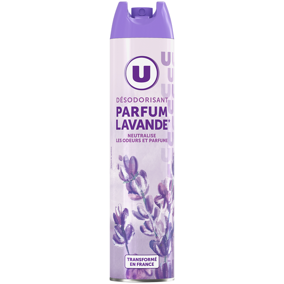 U Désodorisant intérieur parfum lavande Aérosol 300ml