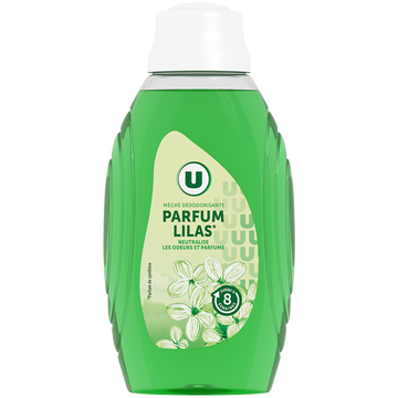 U Mèche désodorisante 2 en 1 parfum lilas  flacon de 375ml