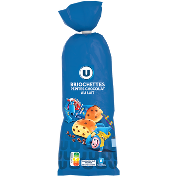 U Briochettes pépites chocolat au lait U 8 unités  -  280G