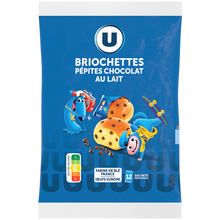 U Briochettes pépites de chocolat lait - x12 - 420G