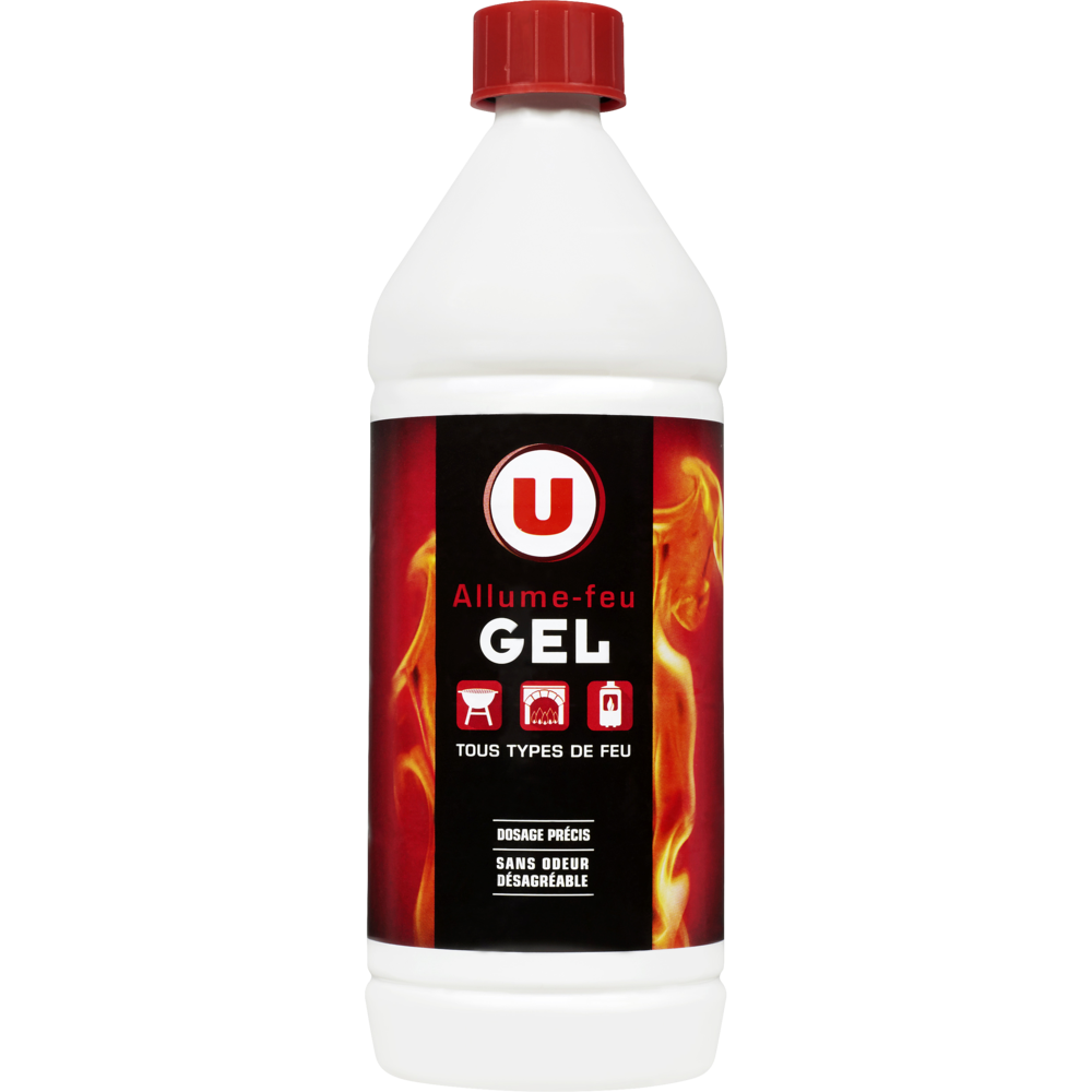 U Allume-feu gel  Flacon 1L