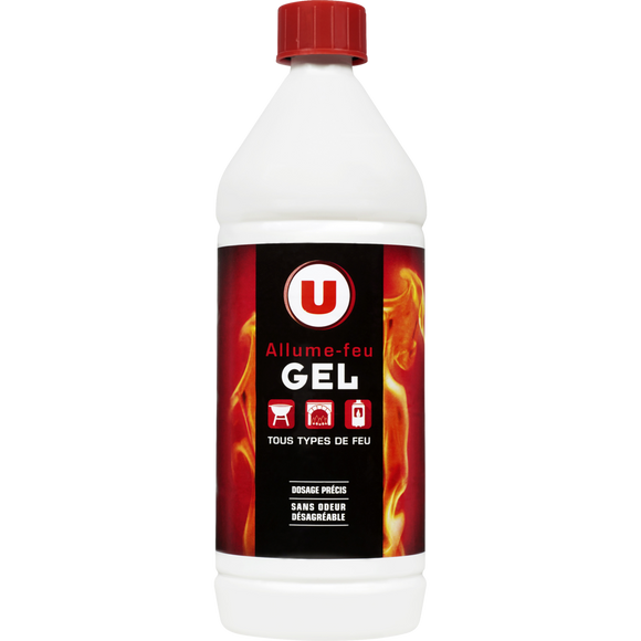 U Allume-feu gel  Flacon 1L