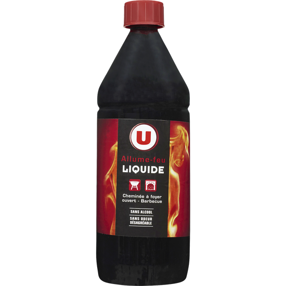 U Allume-feu liquide bouteille de 1l