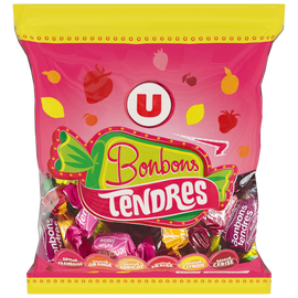 U Bonbons tendres fruits  340g