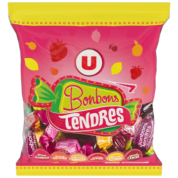 U Bonbons tendres fruits  340g