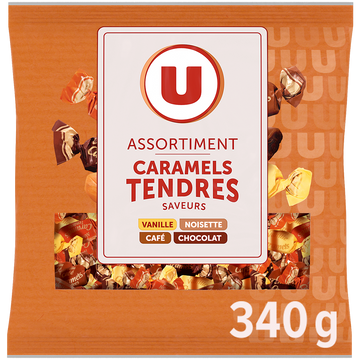 U Assortiment de bonbons au caramel tendre paquet de 340g