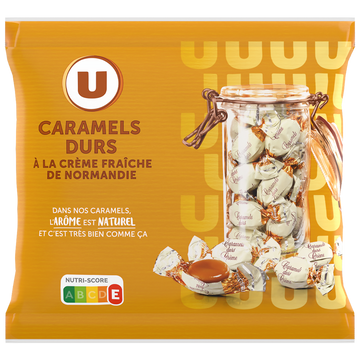 U Caramels durs à la crème  sachet de 175G