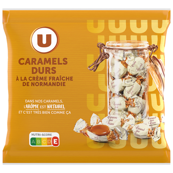 U Caramels durs à la crème  sachet de 175G
