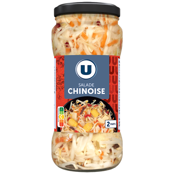 U Salade Chinoise mélange de légumes variés en saumure 190g