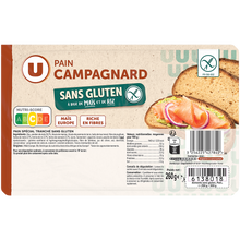 U SANS GLUTEN Pain campagnard sans gluten 260g