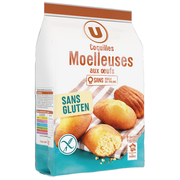 U SANS GLUTEN Coquilles moelleuses sans gluten 180g