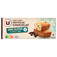 U SANS GLUTEN Cakes aux pépites de chocolat sans gluten 230g