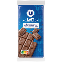 U Chocolat au lait alpin 3 Tablettes de 100g, 300g