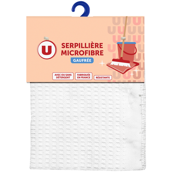 U Serpillière gaufrée en microfibre