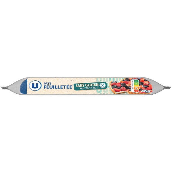 U SANS GLUTEN Pâte feuilletée sans gluten 280g
