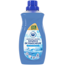 U Adoucissant concentré parfum source de fraîcheur flacon de 750ml