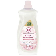 U Adoucissant concentré coeur de coton 60 lavages, 1,5L