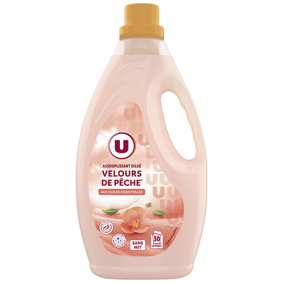 U Adoucissant dilué velours de pêche flacon de 2l