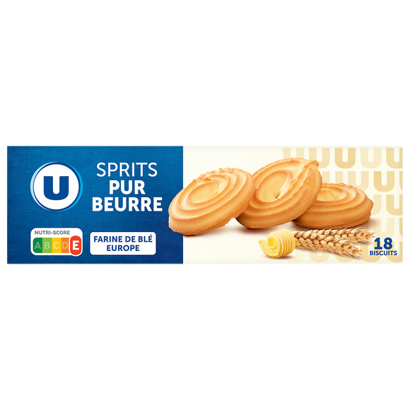 U Gâteau Sprits au beurre paquet de 400g