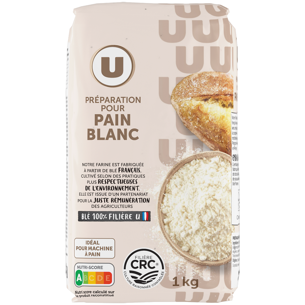 U Mélange de farines boulangères pour pain blanc  1kg