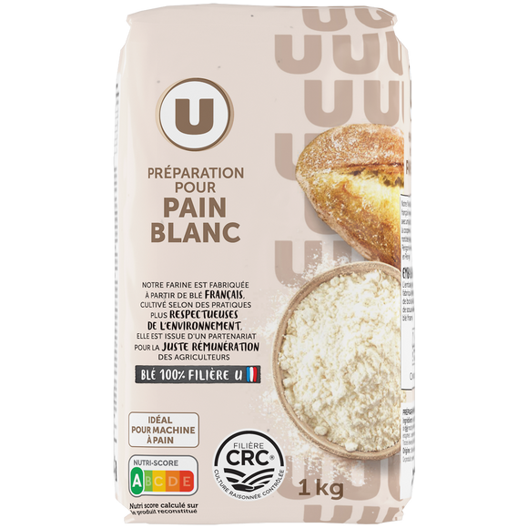 U Mélange de farines boulangères pour pain blanc  1kg