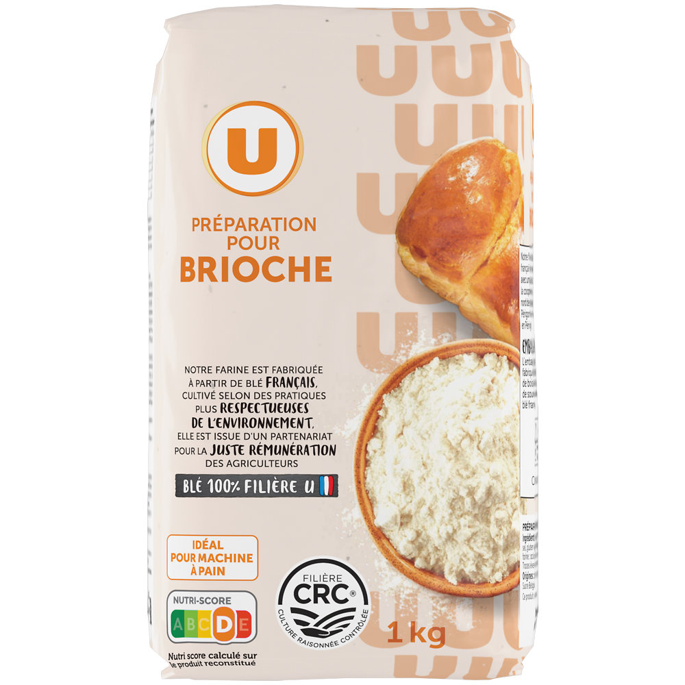 U Mélange de farines boulangères pour pain brioché  1kg