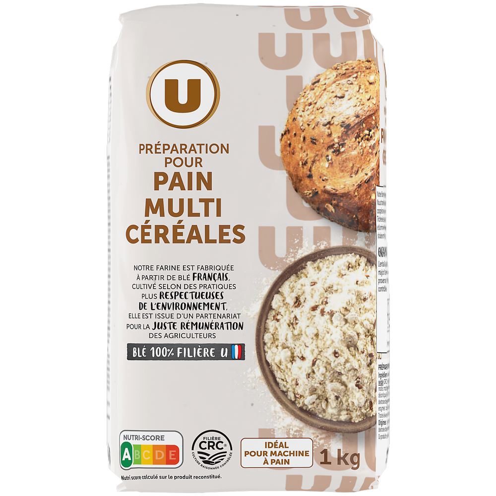 U Mélange de farines boulangères pour pain multicéréales  1kg