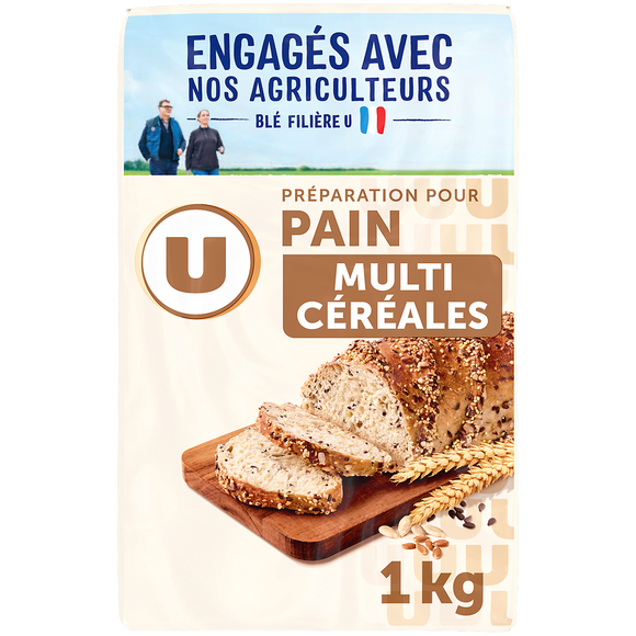 U Mélange de farines boulangères pour pain multicéréales 1kg