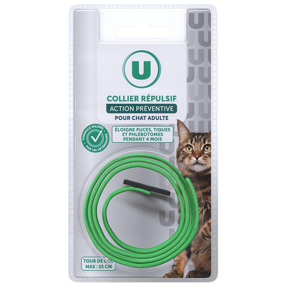 U Collier répulsif pour chat 14g