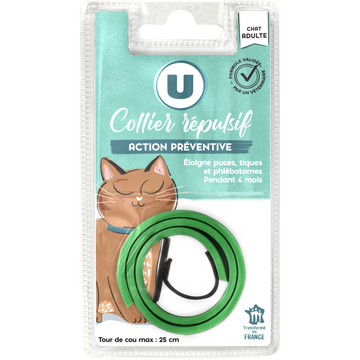 U Collier répulsif pour chat 14g