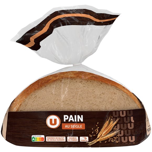 U Pain tranché au seigle  500g