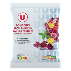 U Bonbons fruits stévia sans sucre  120g