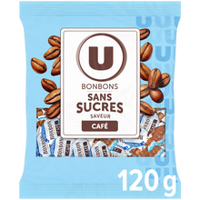 U Bonbons saveur café sans sucre stevia 120g