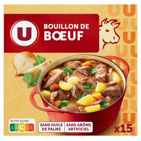 U Bouillon Cube de boeuf 15x150g