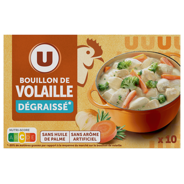 U Bouillon de volaille dégraissé  10 cubes  -  100g