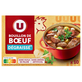 U Bouillon de boeuf dégraissé  10 cubes  -  100g