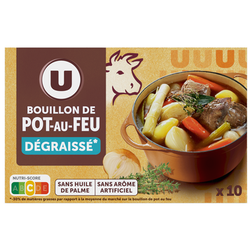 U Bouillon de pot-au-feu dégraissé  10 cubes  -   100g