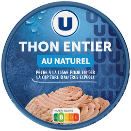 U Thon listao au naturel pêché ligne  140g