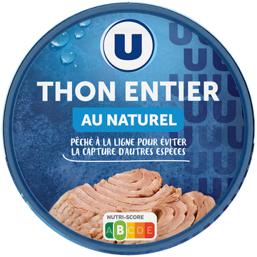 U Thon listao au naturel pêché ligne  140g
