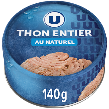U Thon listao au naturel pêché ligne 140g