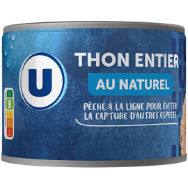 U Thon entier listao naturel pêche ligne  312g